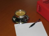 Kaffee, Blatt, Stift